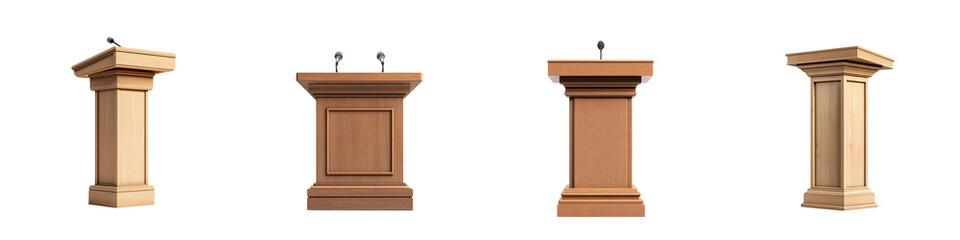 set of An empty stage, a stage without light, a stage without light, a stage without a story, a stage waiting to be performed, on a transparent backgrounds