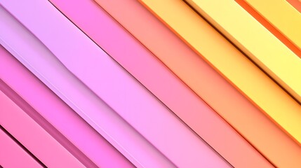 Fototapeta premium Abstract Diagonal Lines Background in Pastel Pink Orange and Yellow