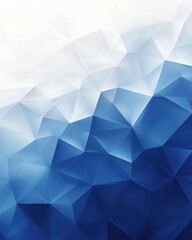 Obraz premium Abstract geometric background with blue and white gradient polygonal shapes for modern design concept and cool visual texture for graphic projects