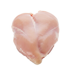 Fresh raw chicken breast cut available for cooking and meal preparation.