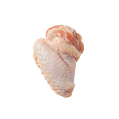 Fresh raw chicken wings ready for preparation in a poultry shop or butcher.