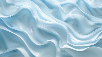 Fototapeta premium Abstract Light Blue and White Wave Background with Modern Simple Overlay Curve Layer and Smooth Graphic Elements