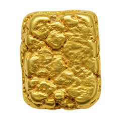 Gold nugget representing wealth and luxury in a natural form.