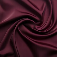 Fototapeta premium Luxurious Deep Burgundy Fabric Draped Swirls Elegant Texture Background