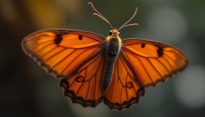 Delicate rust-colored moth wings folded against body, stone, moth