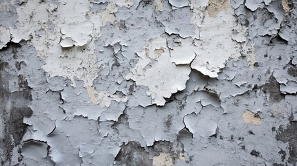 Aged Light Grey Paint Peeled, Patinated, and Cracked Texture for Designers