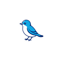Simple, Cute Blue Bird :)