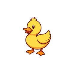 Cute Little 3D Duck Illustration