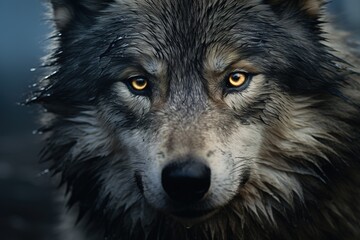 Fototapeta premium gray wolf portrait