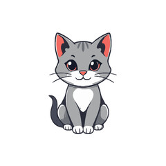 Cute Little Kitty Cat Illustration