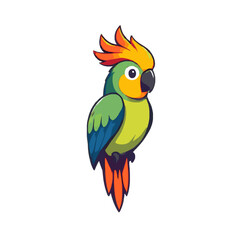 Beautiful Colourful Majestic Tropical Parrot