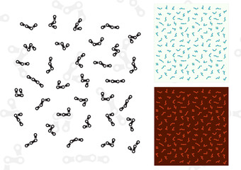 Chain Pattern Vector With Combo Color