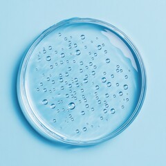 Clear, watery serum or moisturizer with bubbles