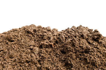 soil isolated on white background