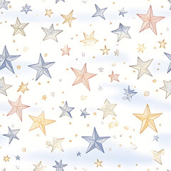 Obraz premium seamless background with stars