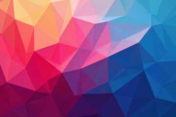 Fototapeta premium Abstract Low Poly Geometric Background Design with Vibrant Hues and Textured Triangles