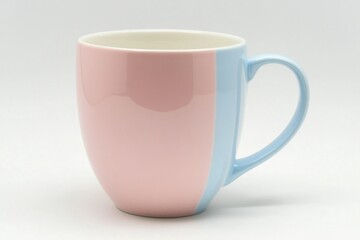 Elegant Pastel Mug with Smooth Curves and Soft Color Palette