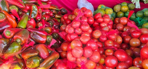 Fresh vegetables at a roadside produce stand