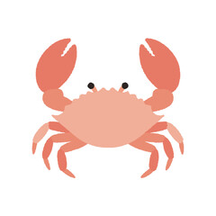 Crab vector hand drawn illustration