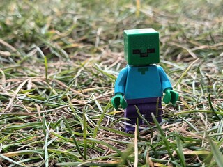 Naklejka premium Lego Minecraft figurine