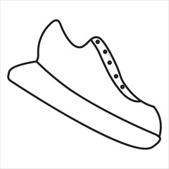 shoe icon in line style