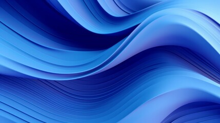 Fototapeta premium Colorful Abstract Wallpaper Featuring Undulating 3D Lines with Copyspace