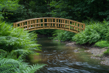  curving bamboo bridge