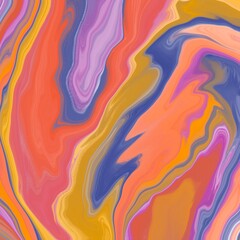 The blending techniques give a sense of depth and continuity throughout the image. This type of art is often used for creating striking visual impacts in modern design and decor.