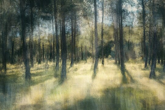Sunlit Forest Path