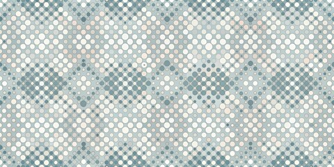 Abstract Circular Pattern Design Featuring a Soft Color Palette of Blues and Creams