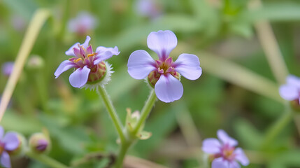 Fototapeta premium Wild Euphrasia flower close up
