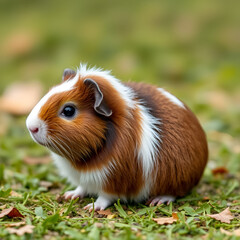 Guinea pigs are small stout-bodied short-eared nearly tailless domesticated rodent