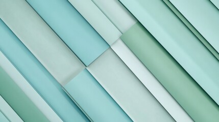 Obraz premium Modern light blue-green gradient background with abstract geometric shapes – soft diagonal lines for elegant web & design