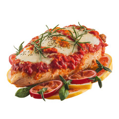 Classic Chicken Parmigiana with Fresh Herbs & Cherry Tomatoes