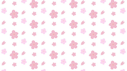 ドット桜の花びらパターン