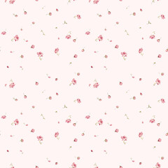 Small Romantic Seamless Floating Pattern
