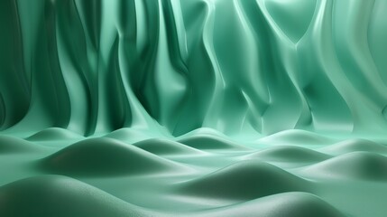 Obraz premium Green Seamless Studio Gradient Background for Modern Digital Illustrations and Graphic Projects