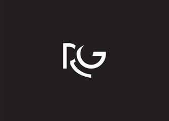 RG initial logo design and creative logo
