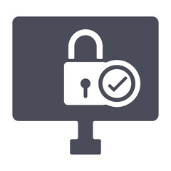 Data Privacy and Security Icon for Digital Protection