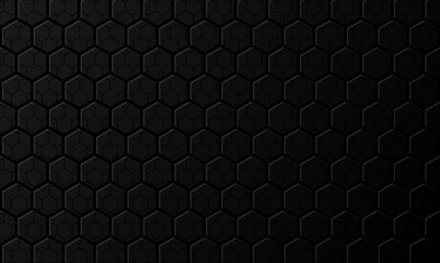black hexagon bacground pattern 