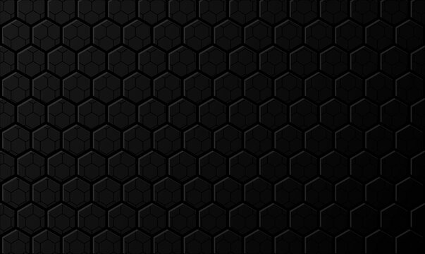 black hexagon bacground pattern 
