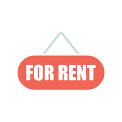 Icon a for rent, isolated against a clean background.