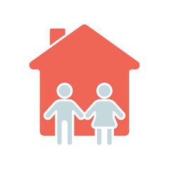 Icon a family, isolated against a clean background.