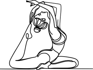 yoga in the lotus position