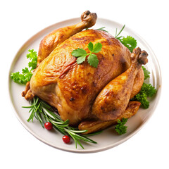 roasted chicken with vegetables