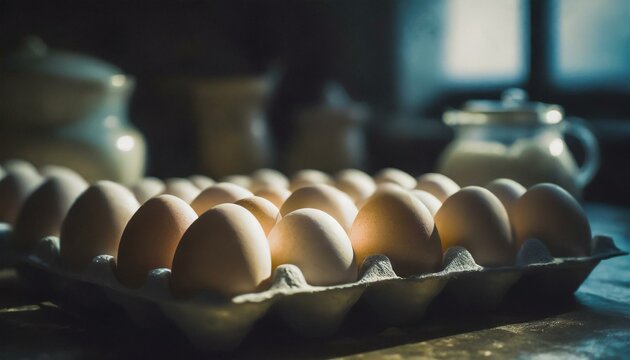 Eggs in the kitchen, National Egg Day - Powered by Adobe