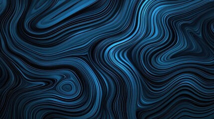 Fototapeta premium Abstract Dark Blue Waves in Smooth Flowing Pattern and Texture