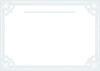 Frame [Letter02] White * Landscape