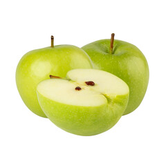 Green Apple cutout, full depth of field.