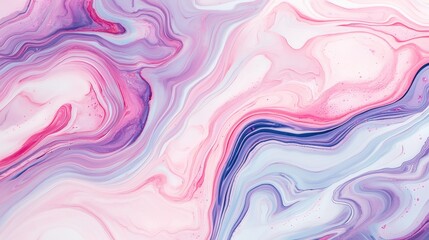 Pink and Purple Fluid Abstract Art with Swirling Patterns and Textures